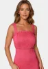 Lace Flounce Midi Dress sold by Bebe