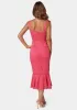 Lace Flounce Midi Dress sold by Bebe
