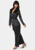 Satin Blazer Jumpsuit sold by Bebe