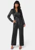 Satin Blazer Jumpsuit sold by Bebe