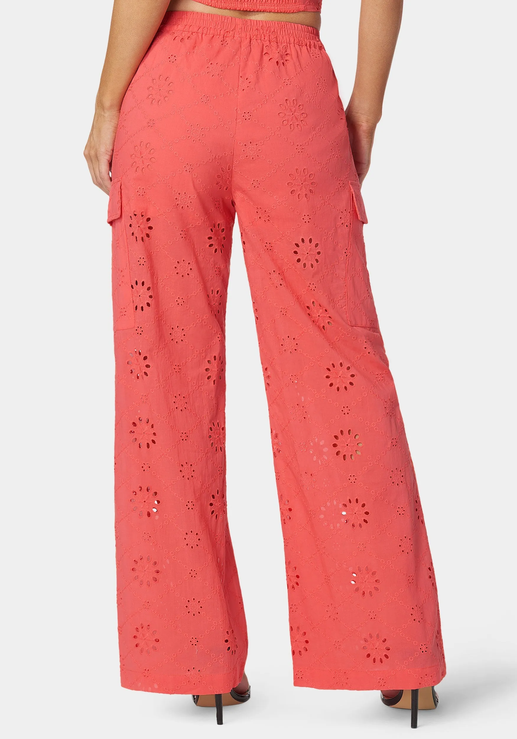 Natural Waist Palazzo Leg Cargo Pant sold by Bebe product image thumbnail 2