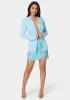 Chain Slit Mini Skirt sold by Bebe