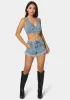Studded Denim Top sold by Bebe