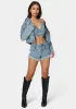 Studded Denim Top sold by Bebe