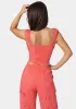 Eyelet Lace Up Corset sold by Bebe
