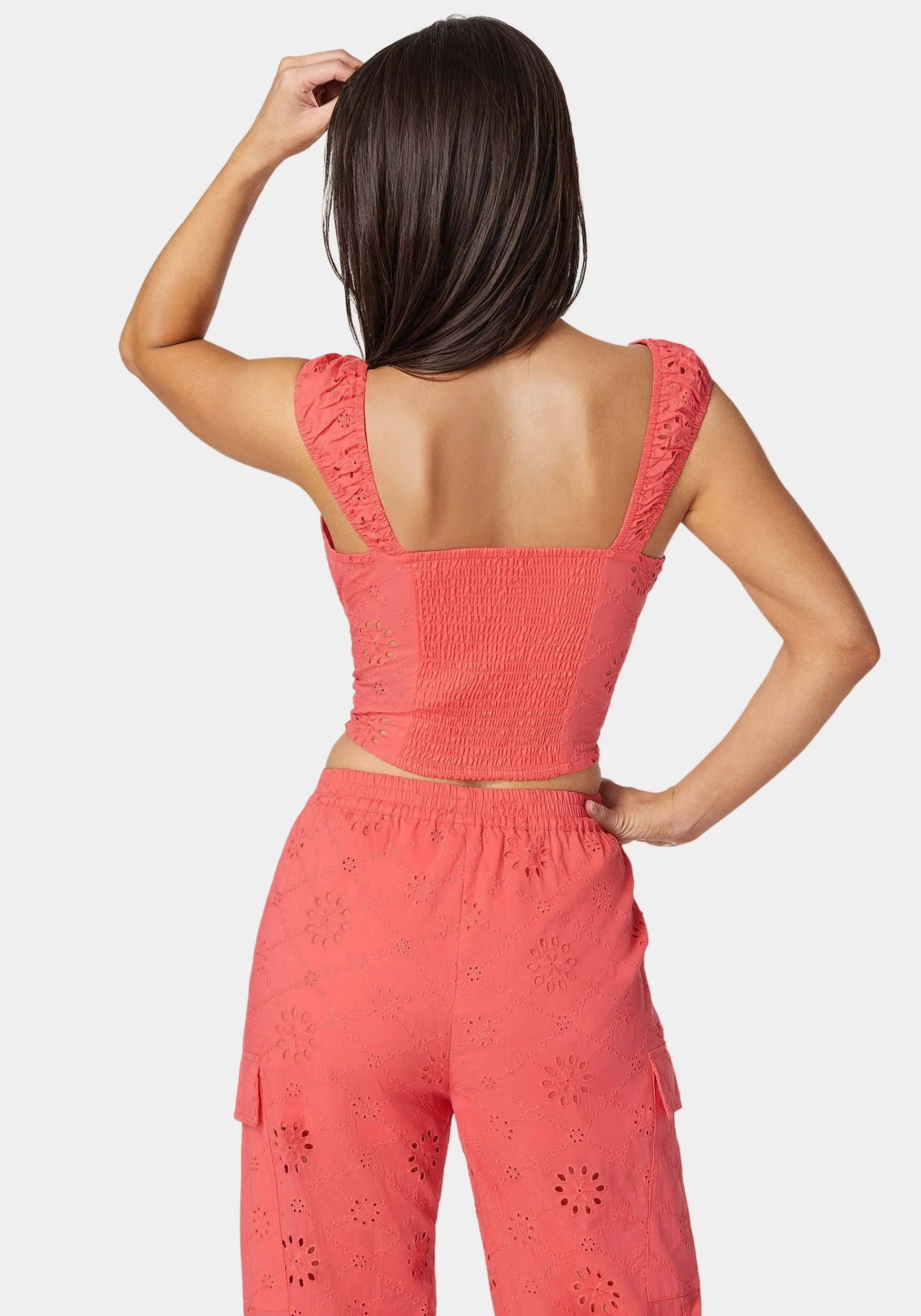 Eyelet Lace Up Corset sold by Bebe product image thumbnail 2