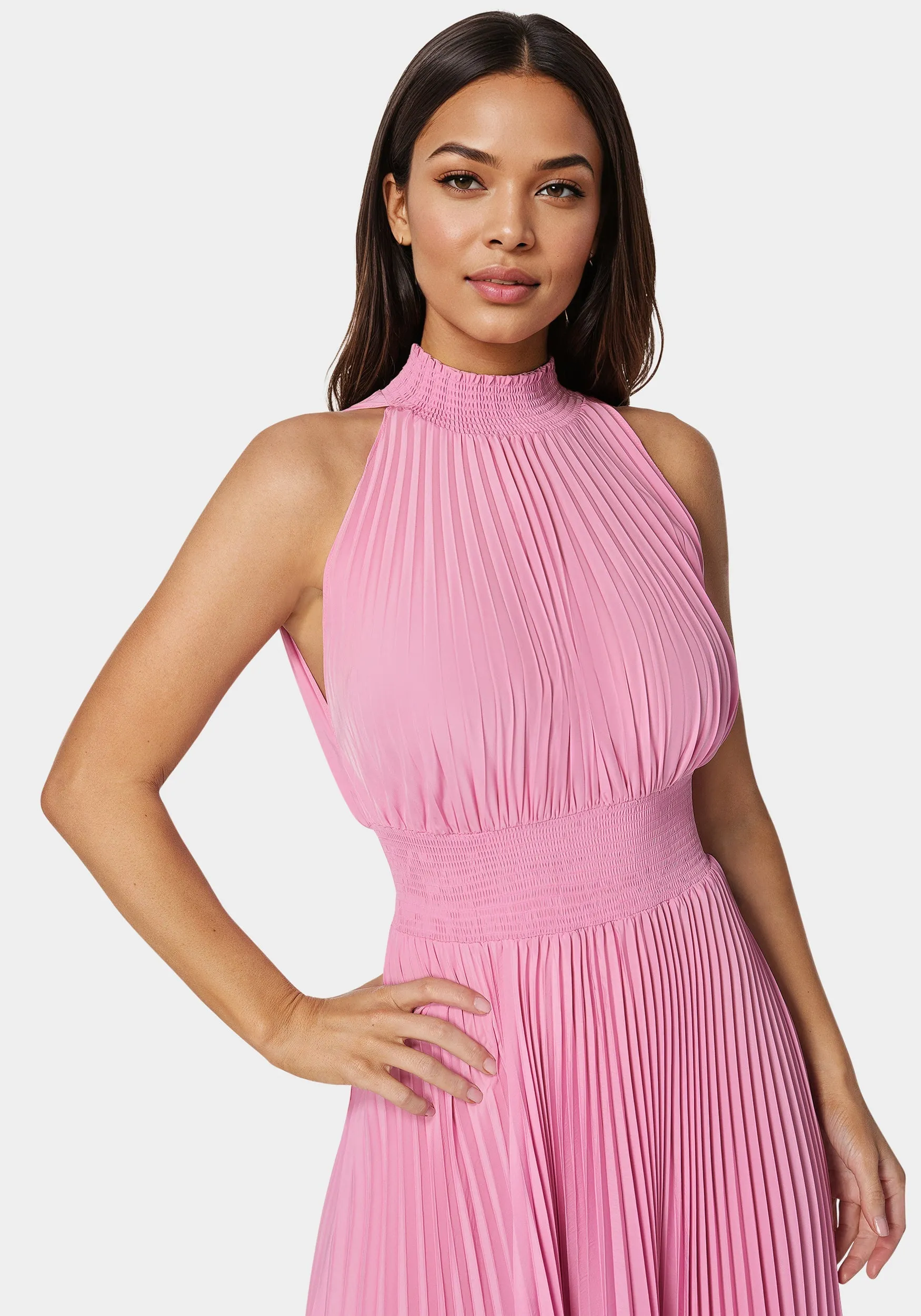 Sleeveless Pleated Dress sold by Bebe product image thumbnail 4
