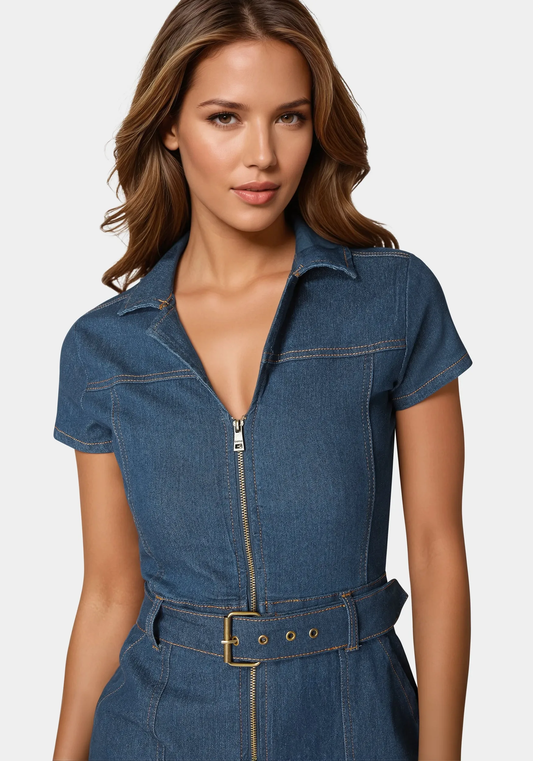 The Belted Romper sold by Bebe product image thumbnail 4