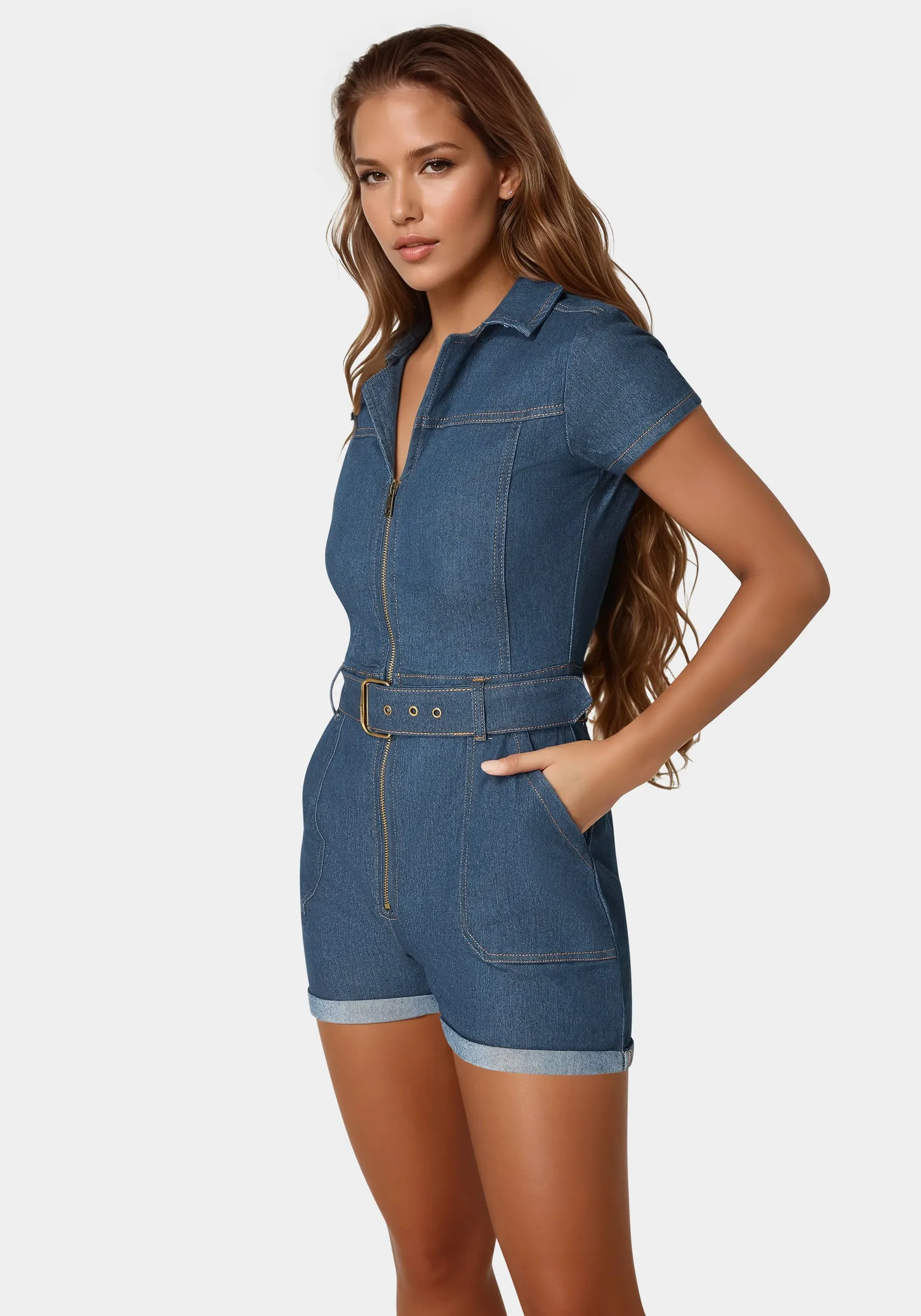 The Belted Romper sold by Bebe product image thumbnail 2