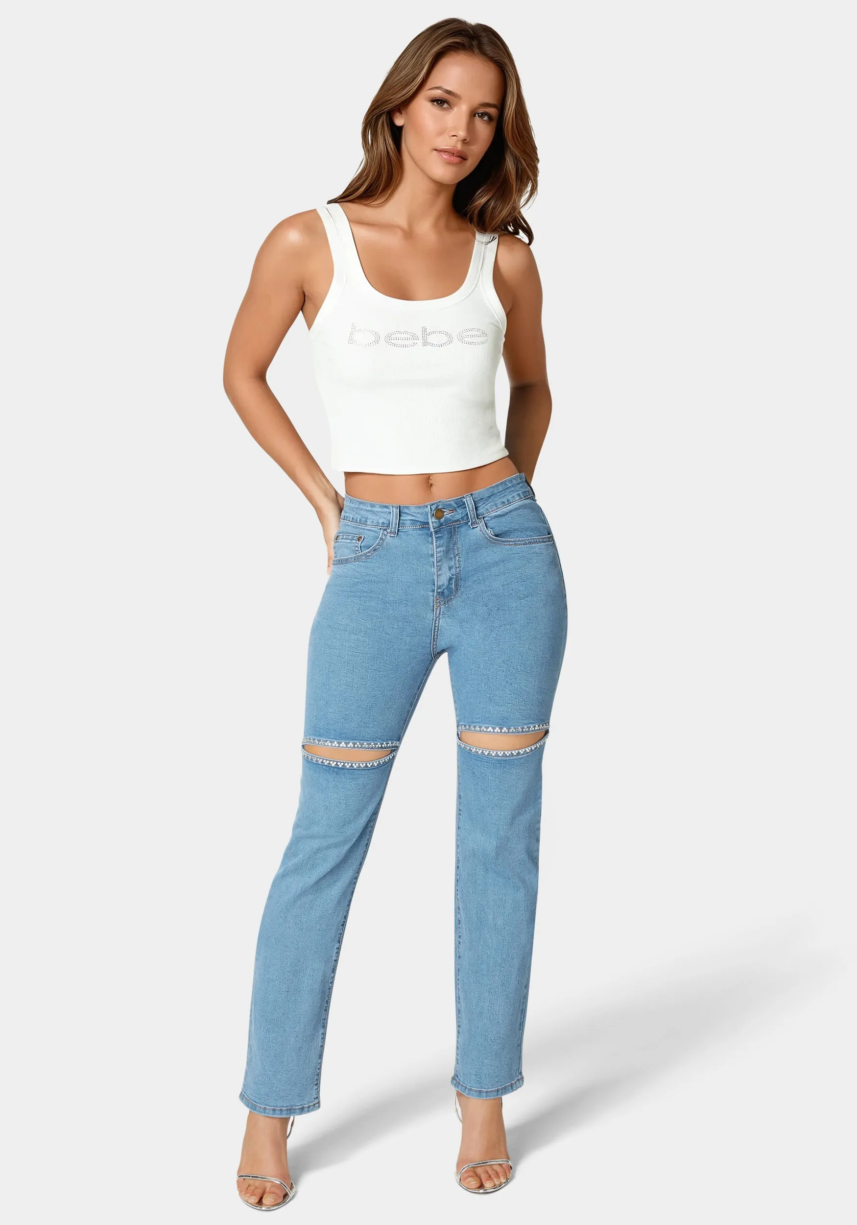 The Bling Slit Jean sold by Bebe