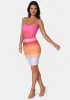 Ombre Bandage Strapless sold by Bebe