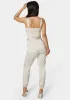 Zip Front Jogger Jumpsuit sold by Bebe