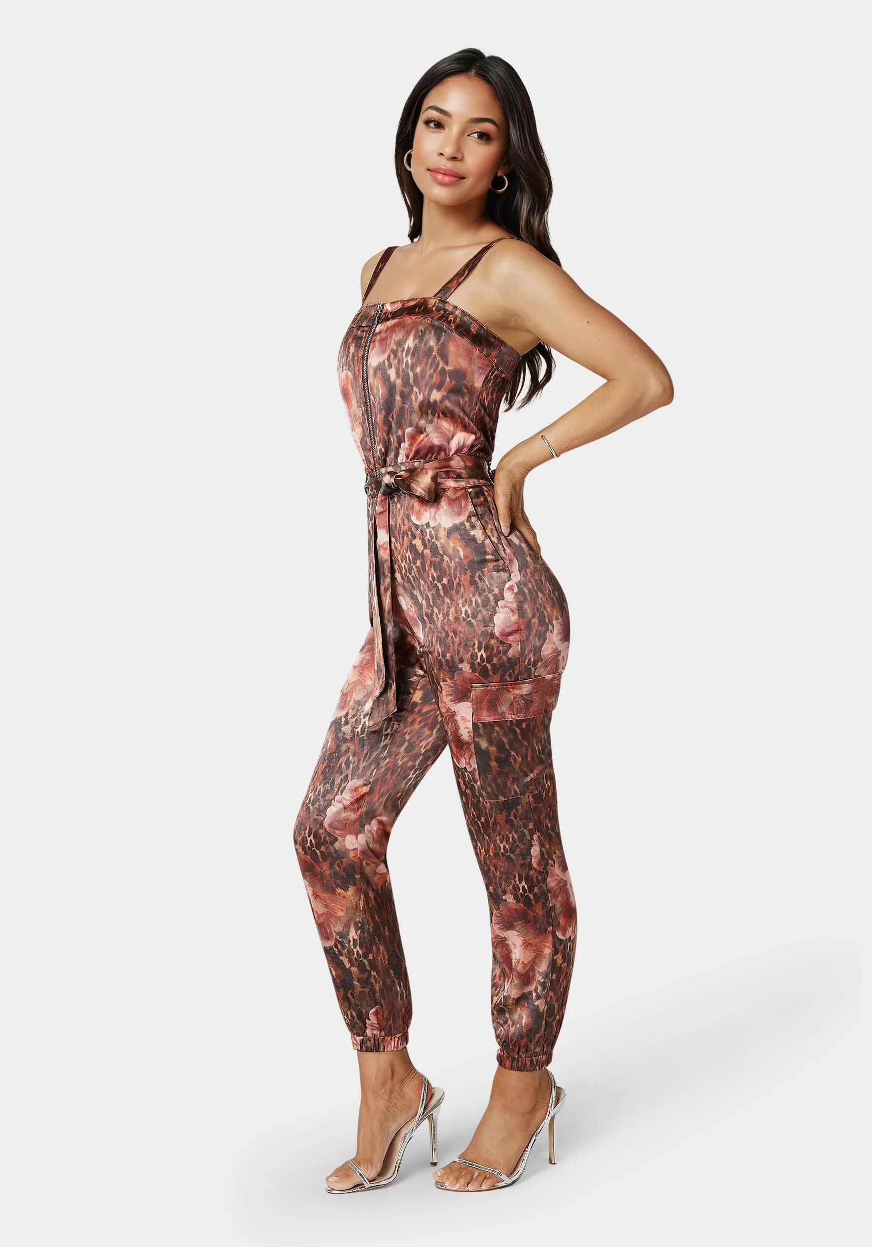Zip Front Jogger Jumpsuit sold by Bebe product image thumbnail 2