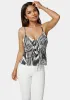 Tie Front Satin Cami sold by Bebe