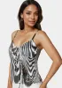 Tie Front Satin Cami sold by Bebe