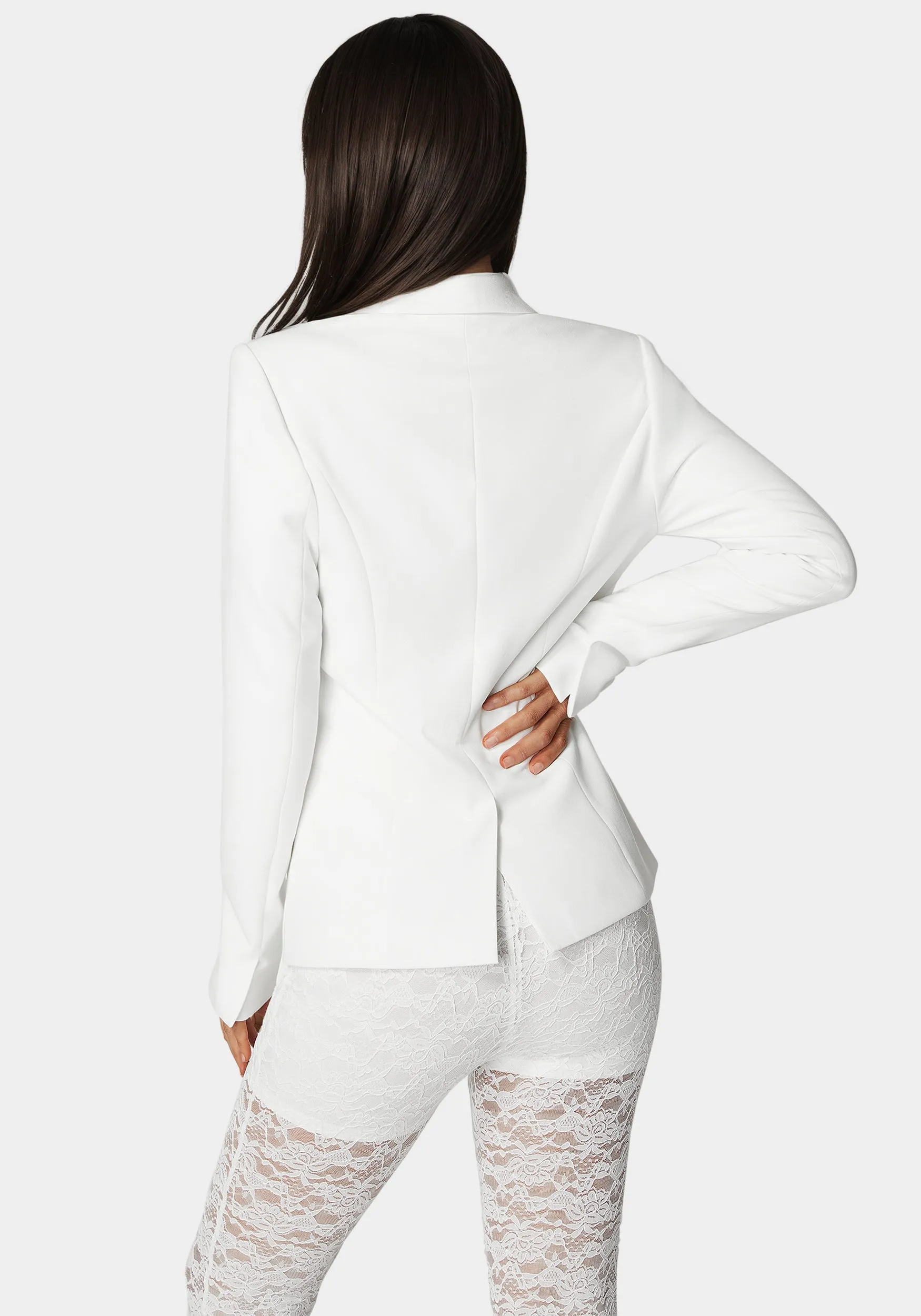 Tailored Lace Combo Blazer sold by Bebe product image thumbnail 4
