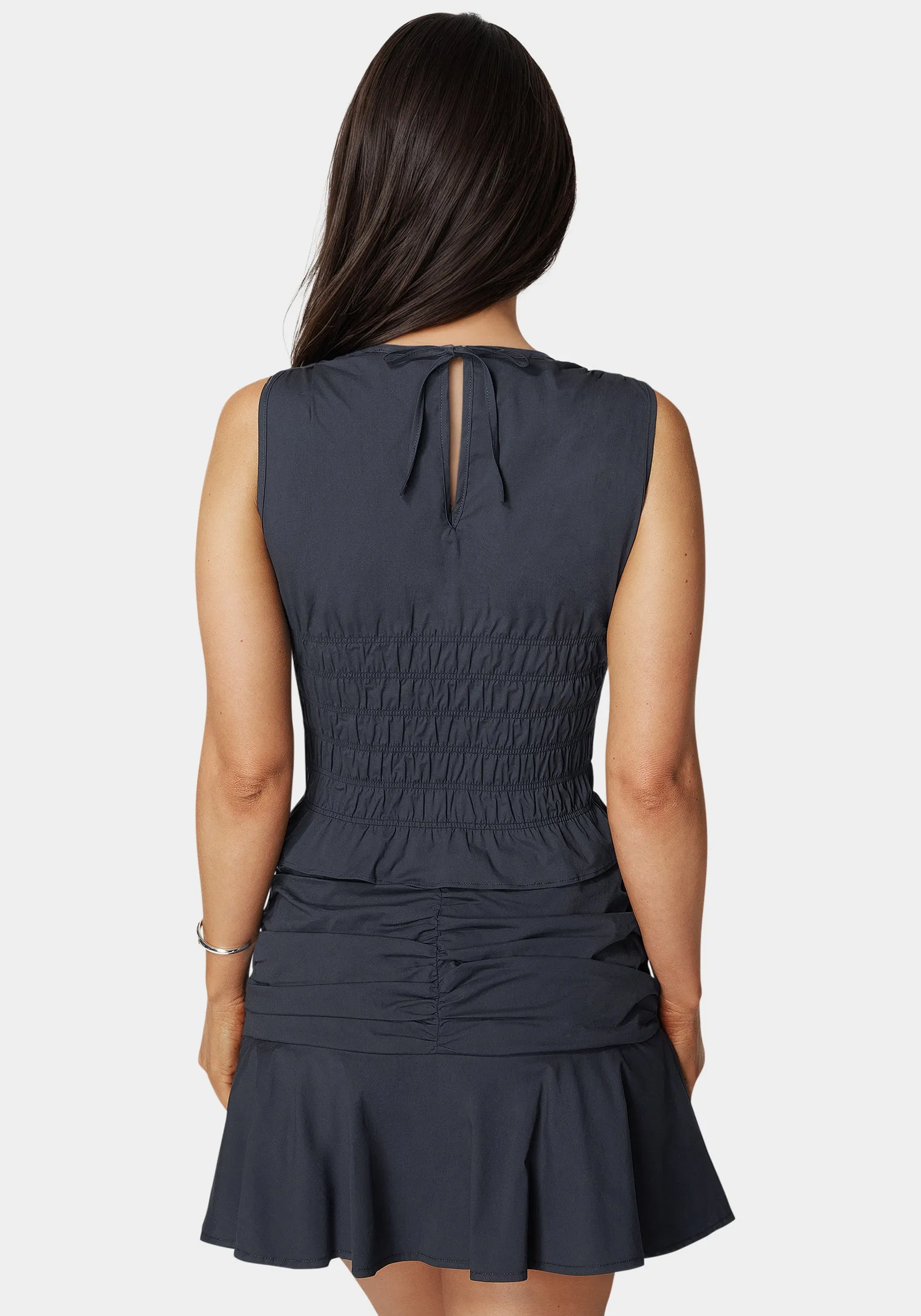 Ruched Ruffle Top sold by Bebe product image thumbnail 4
