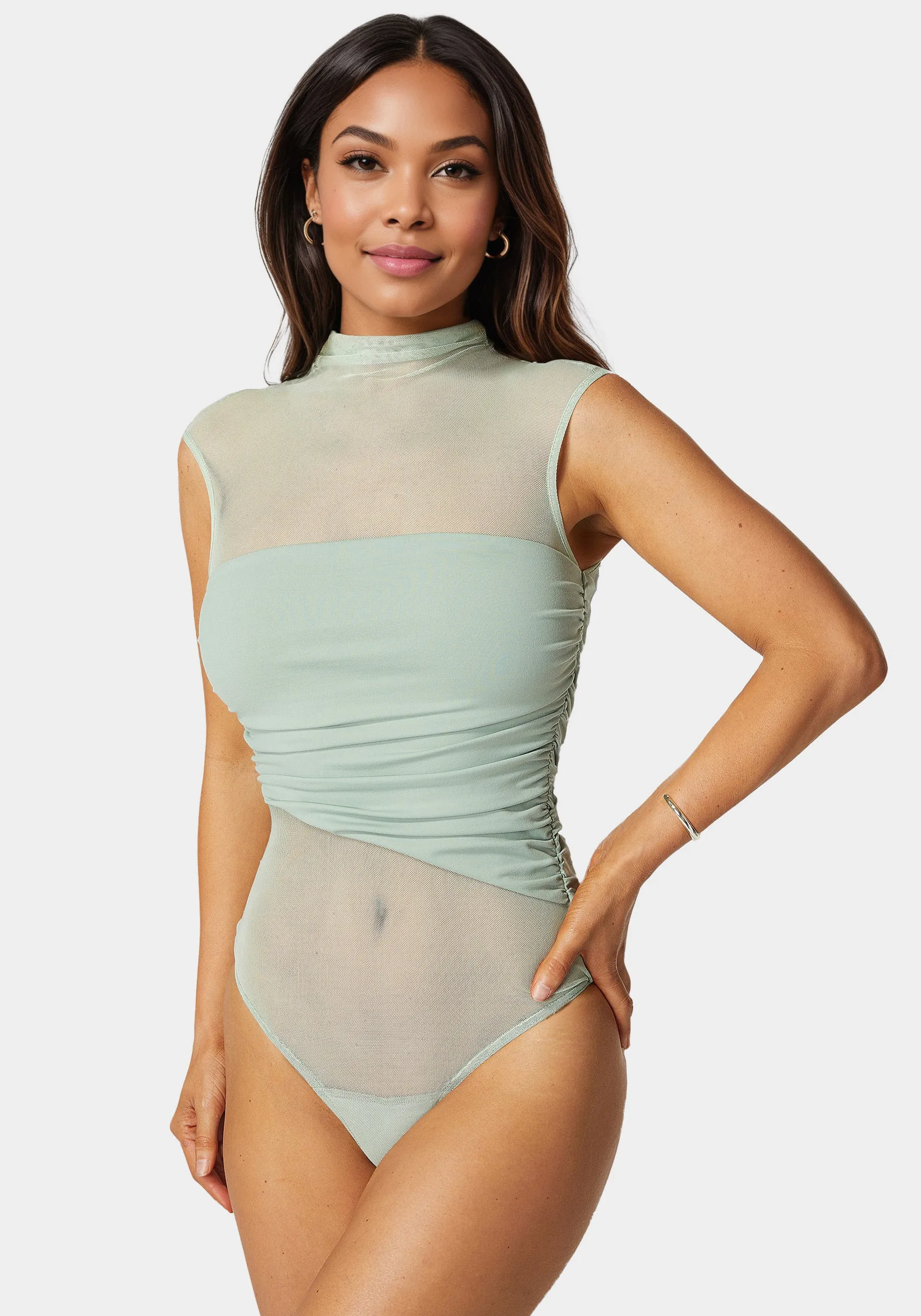 Draped Knit Bodysuit sold by Bebe product image thumbnail 2