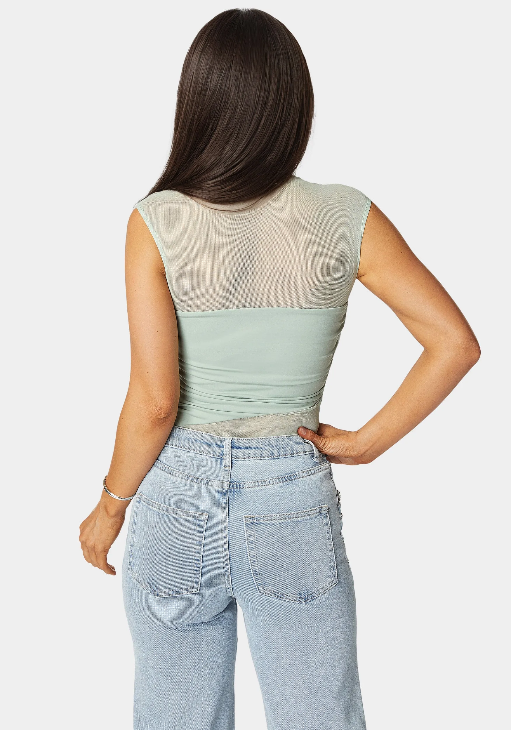 Draped Knit Bodysuit sold by Bebe product image thumbnail 4