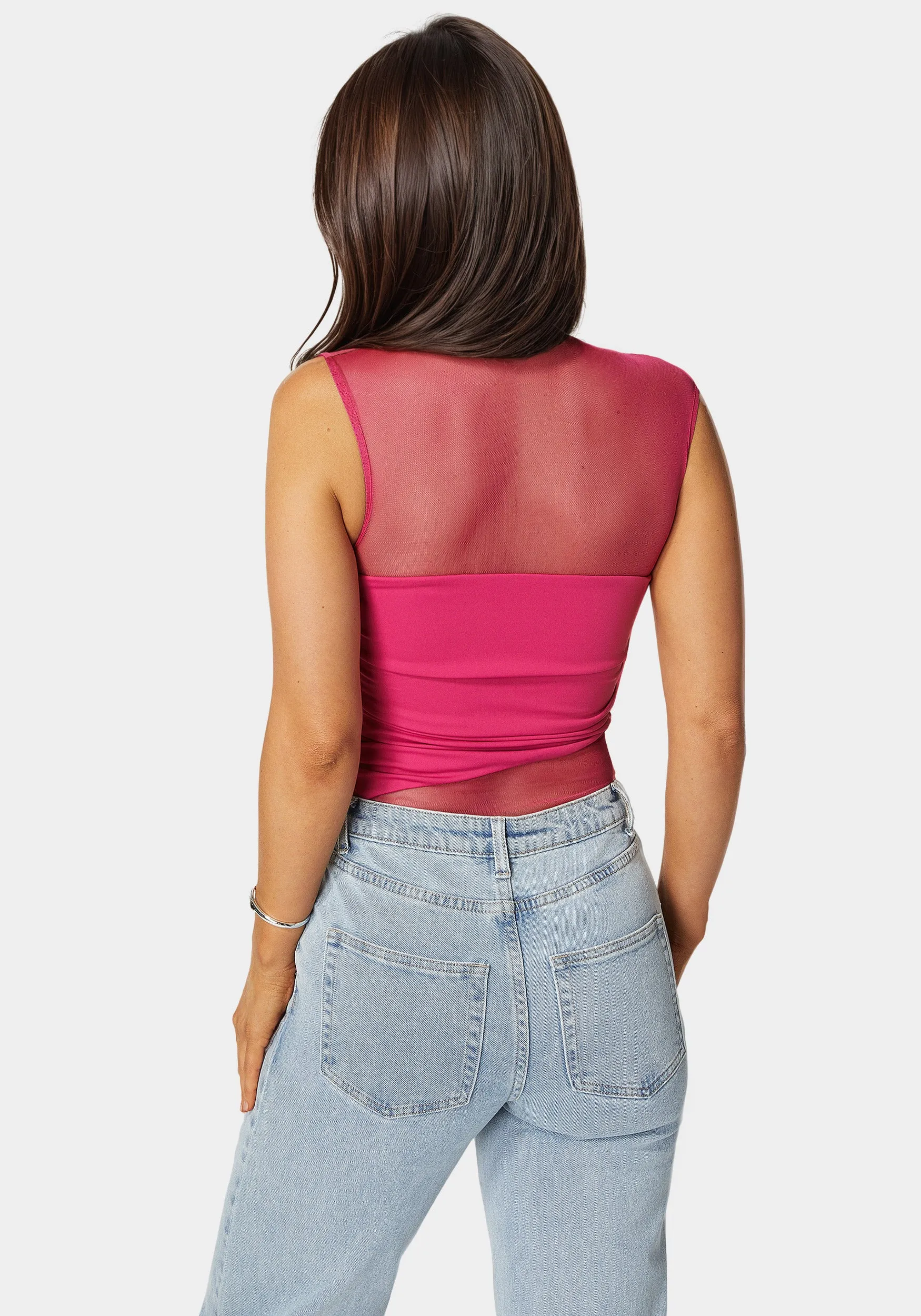 Draped Knit Bodysuit sold by Bebe product image thumbnail 4