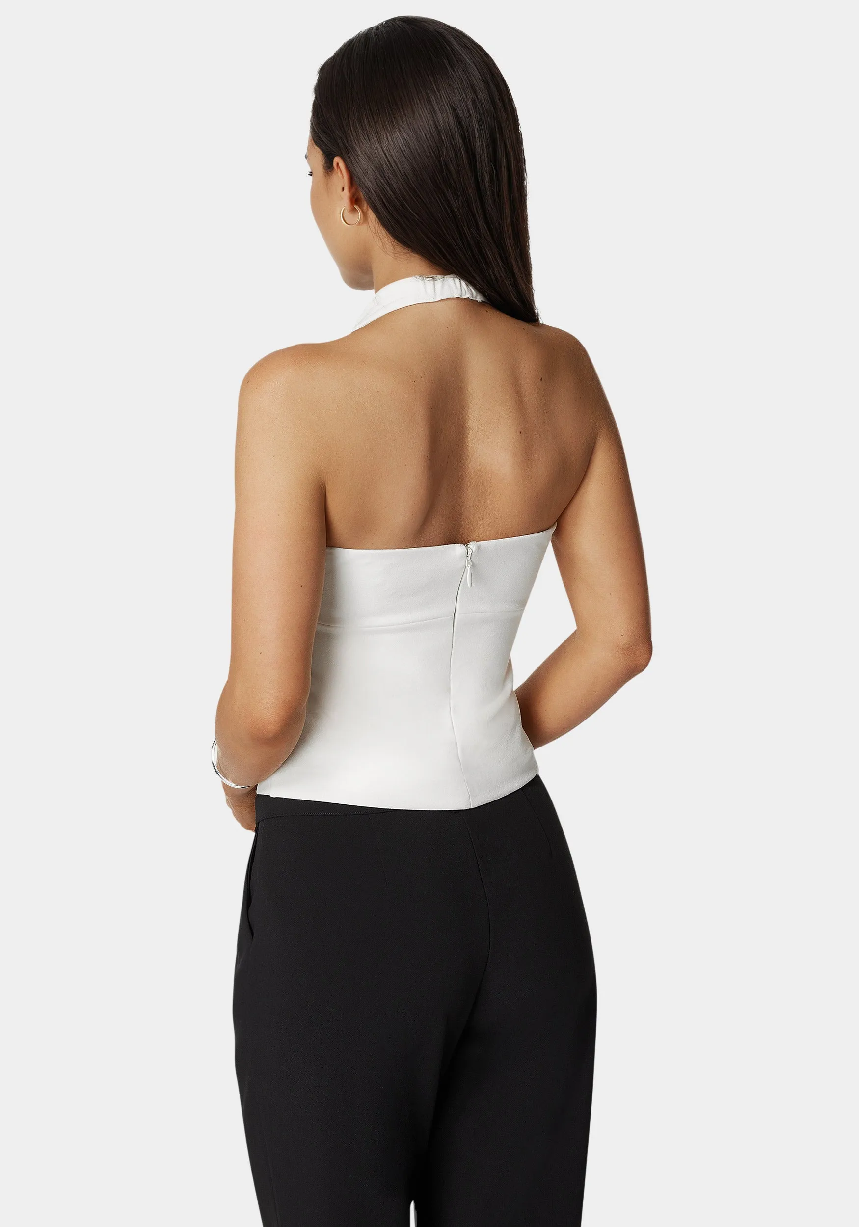 Halter Neck Bead Sequin Top sold by Bebe product image thumbnail 4