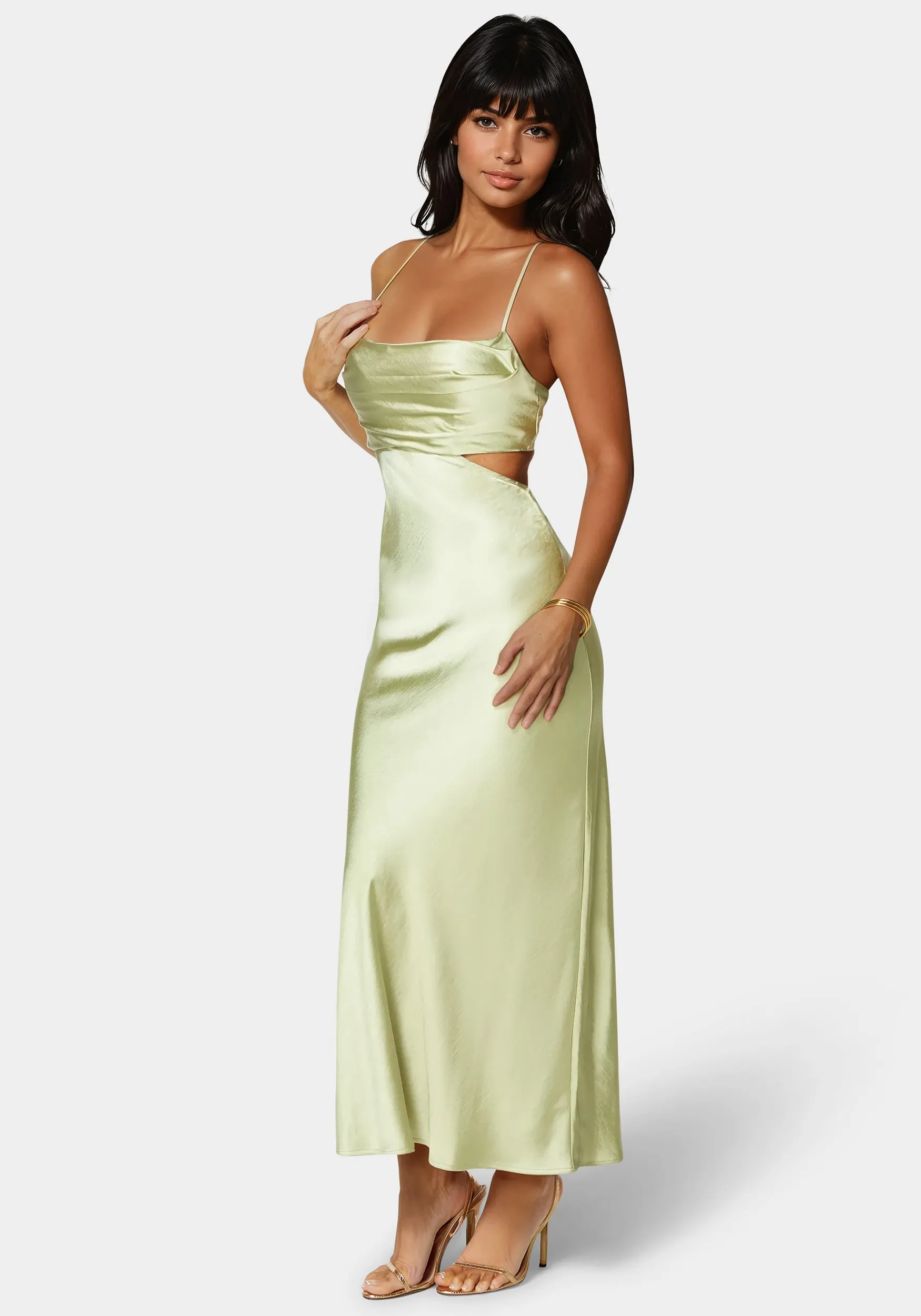 Open Back Cut Out Midi Slip Dress sold by Bebe product image thumbnail 2