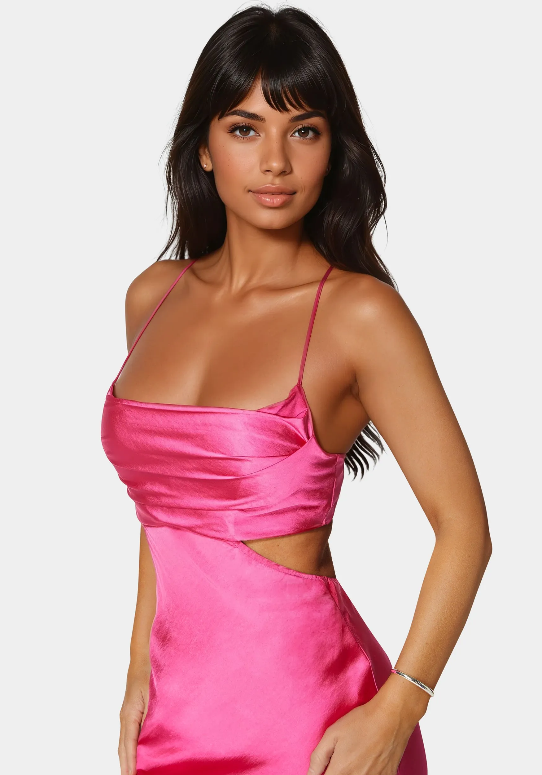 Open Back Cut Out Midi Slip Dress sold by Bebe product image thumbnail 3