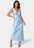 Lace Detail Satin Slip Dress sold by Bebe