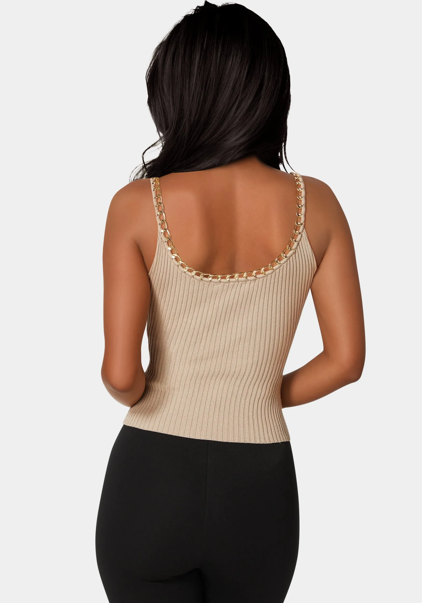 Braided Chain Textured Knit Top sold by Bebe product image thumbnail 4