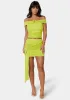 Tie Ruched Knit Skirt sold by Bebe