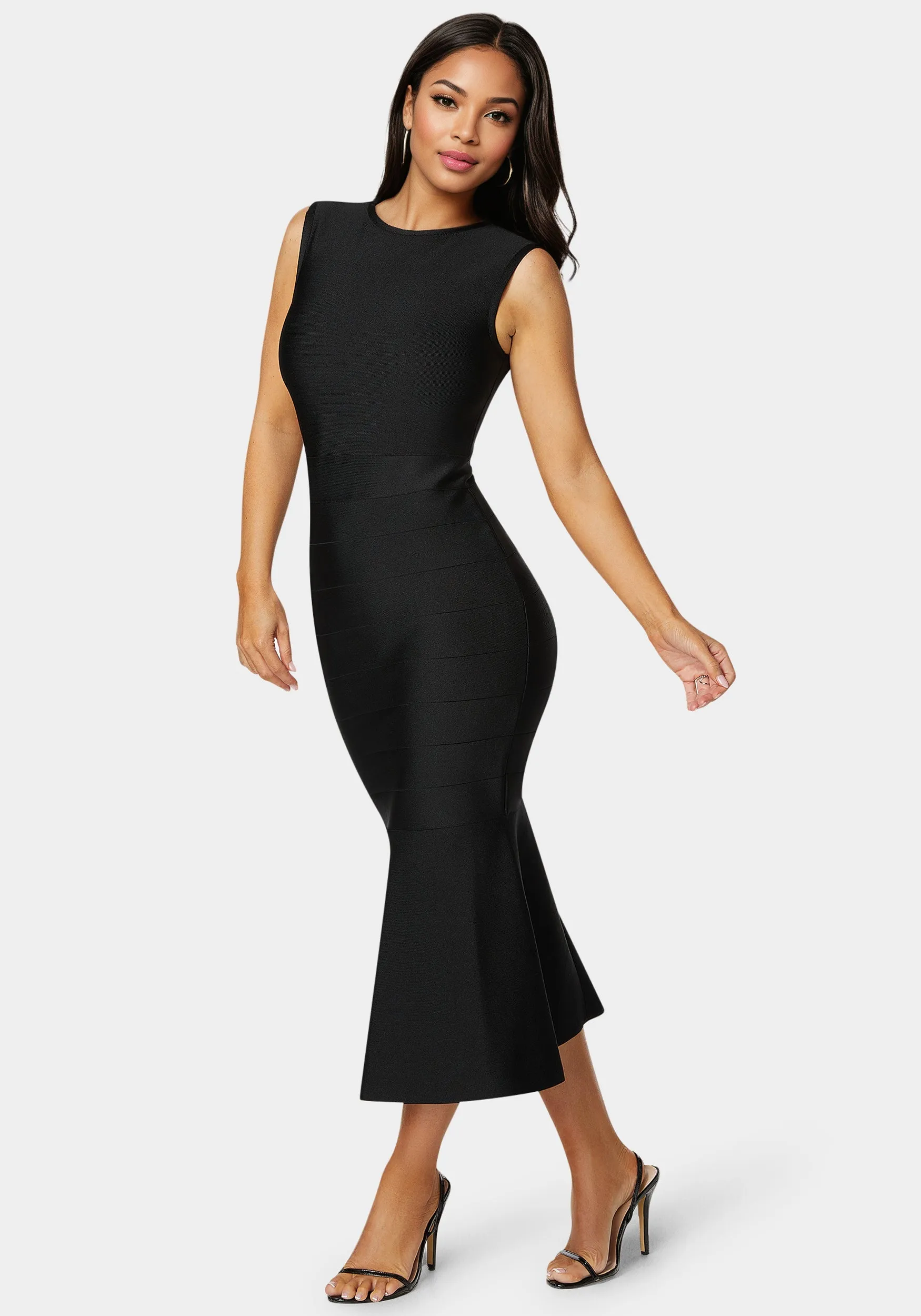 Cap Sleeve Bandage Flounce Dress sold by Bebe product image thumbnail 2