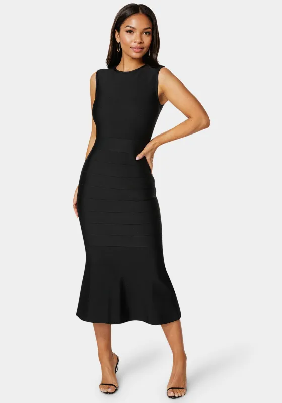Cap Sleeve Bandage Flounce Dress made by Jump