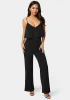 Ruffle Wide Leg Jumpsuit sold by Bebe