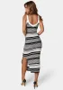 Striped Sweater Midi Dress sold by Bebe