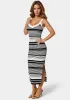 Striped Sweater Midi Dress sold by Bebe