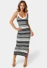 Striped Sweater Midi Dress sold by Bebe