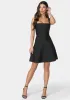 Luxe Bandage Square Neck Fit & Flare Dress sold by Bebe