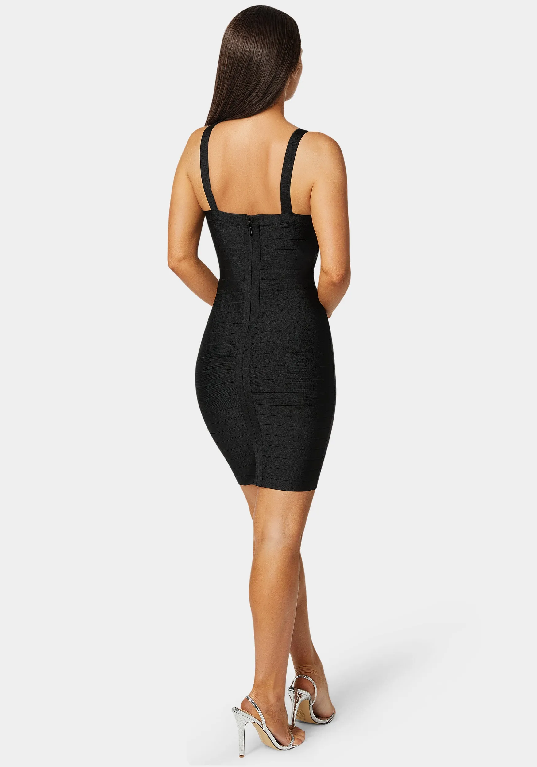 V-Neck Strap Bandage Dress sold by Bebe product image thumbnail 4