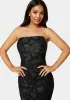3D Floral Strapless Gown sold by Bebe