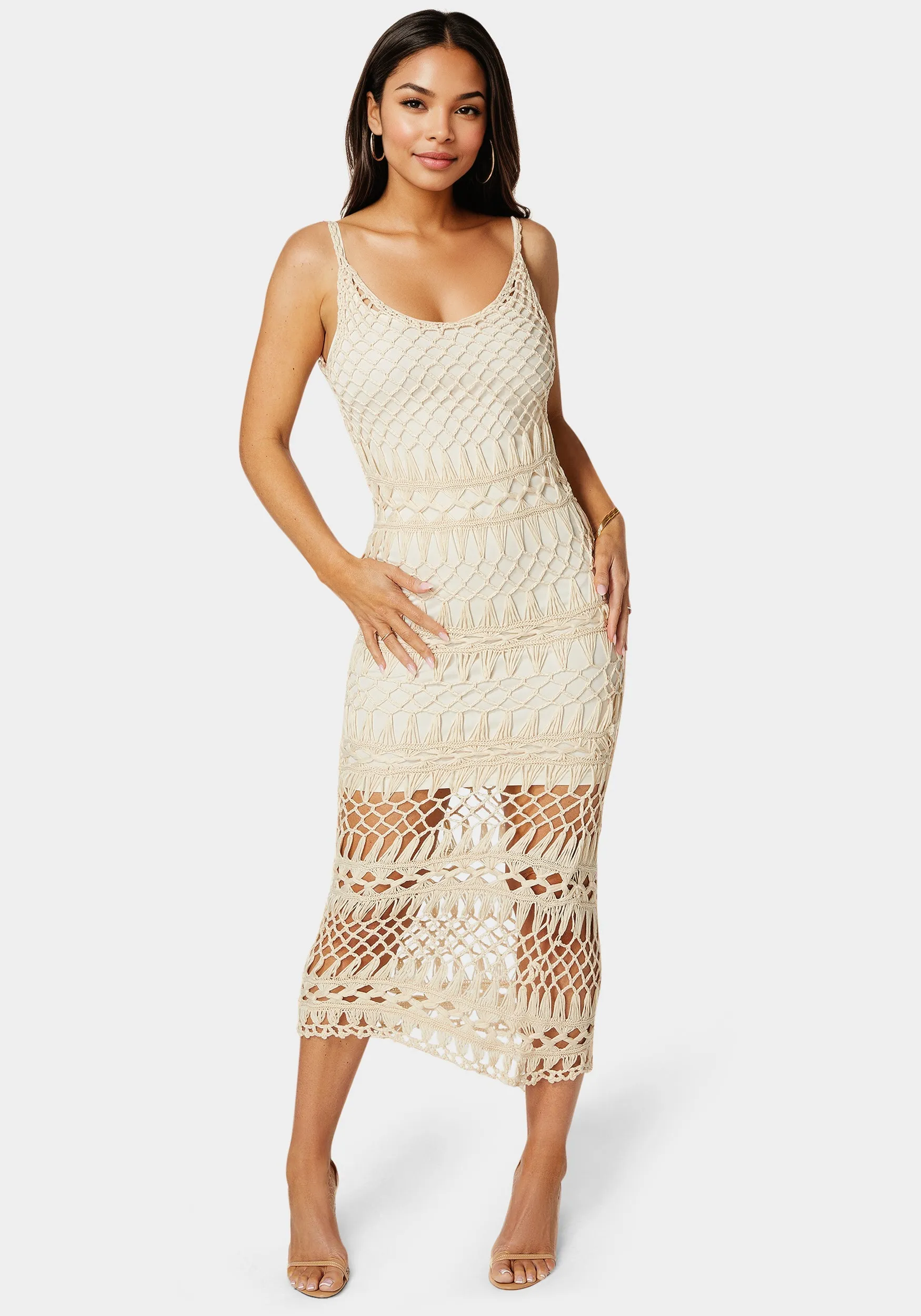 Openwork Crochet Maxi Dress sold by Bebe