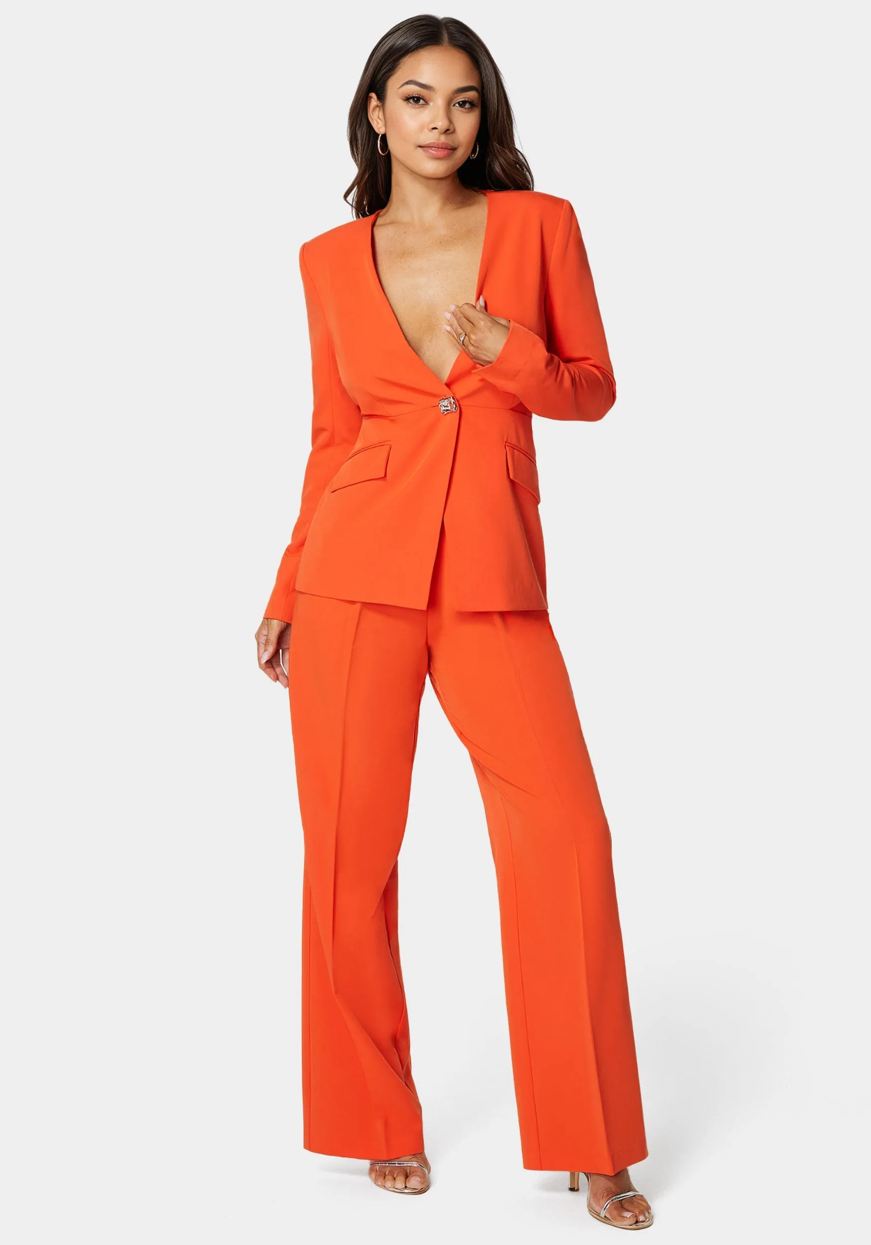 Tailored Mixed Media Blazer sold by Bebe product image thumbnail 2