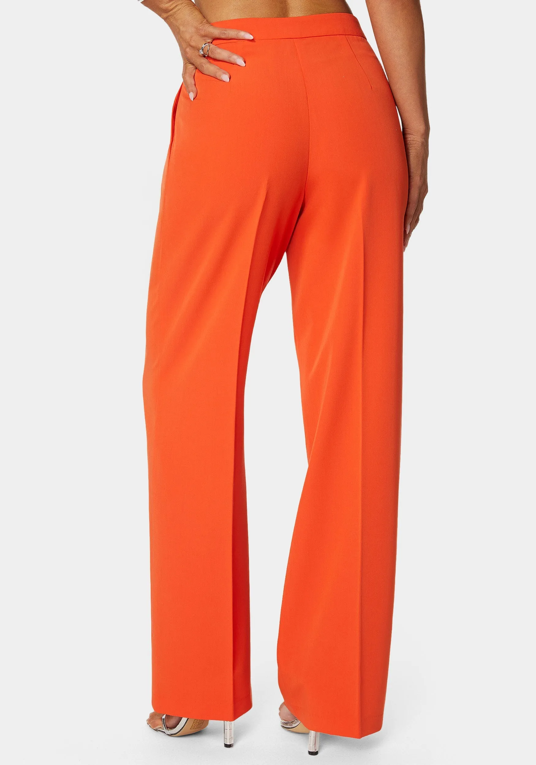 High Waist Straight Flared Pant sold by Bebe product image thumbnail 4