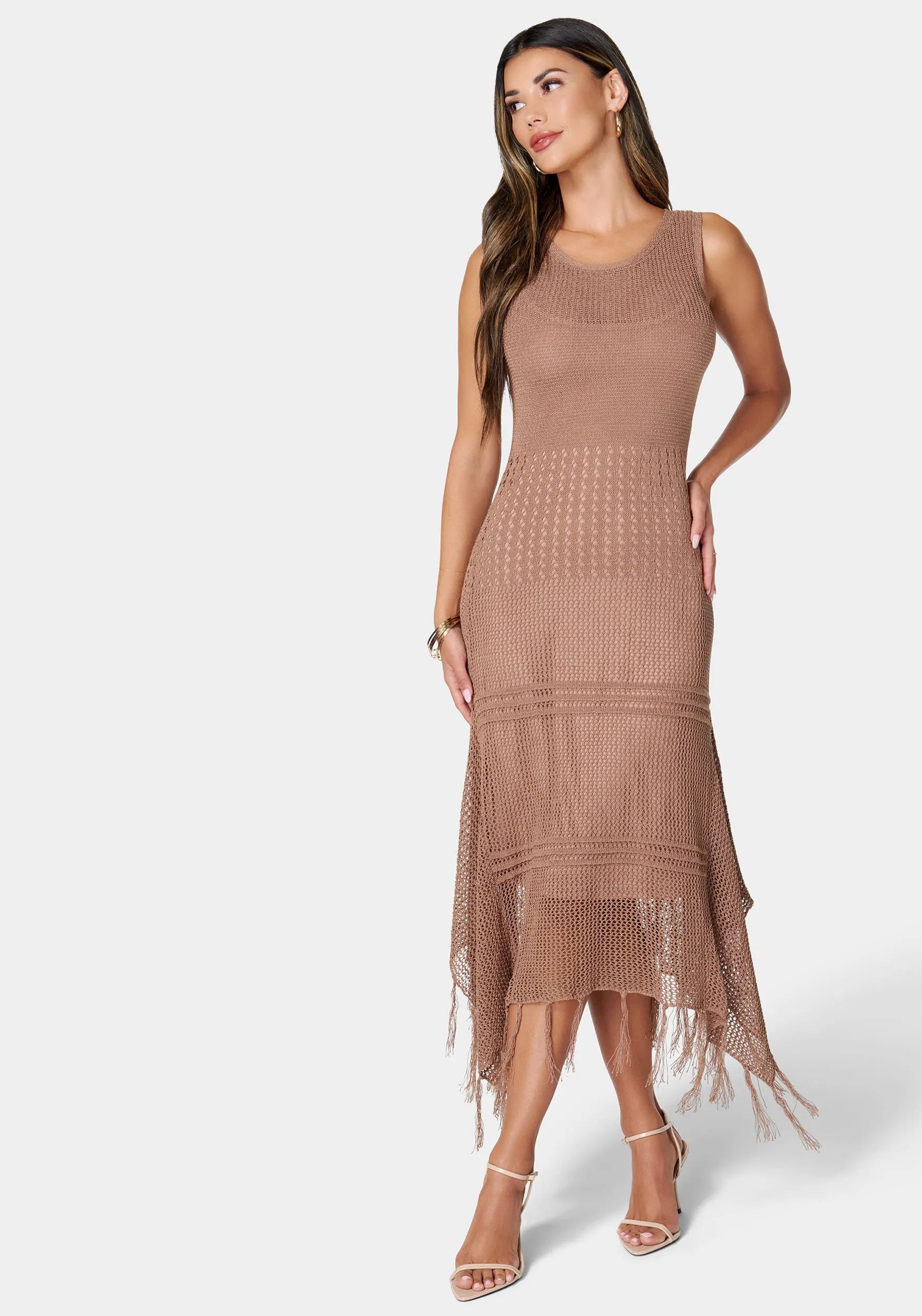 Crochet Tank Sweater Dress sold by Bebe