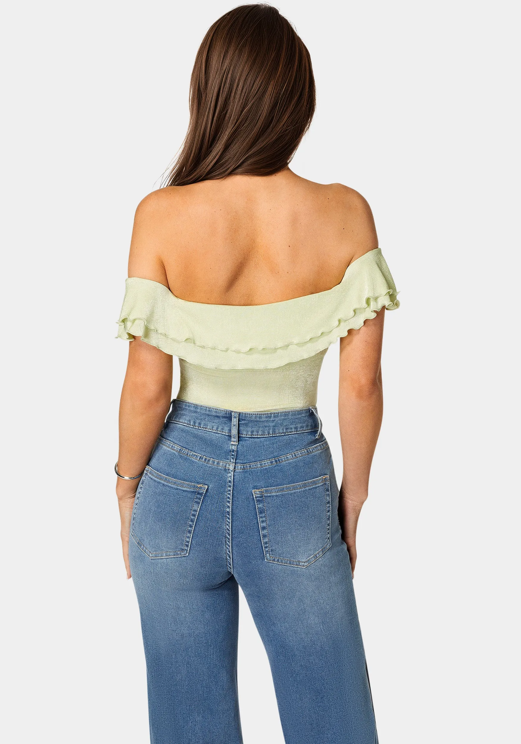 Off Shoulder Twisted Front Top sold by Bebe product image thumbnail 4