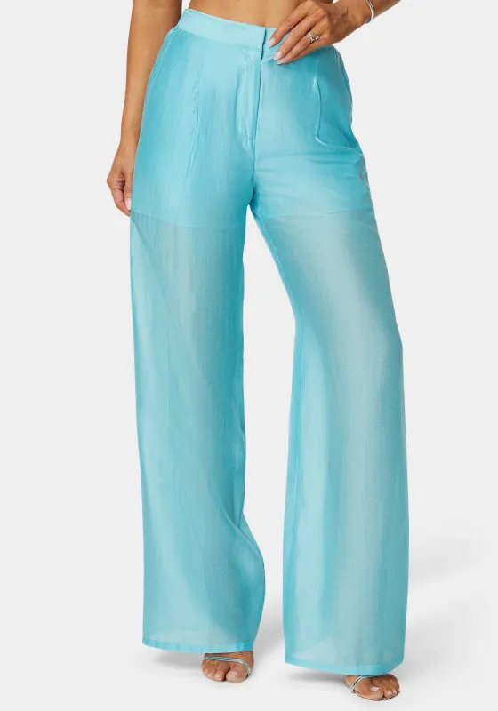 High Waist Palazzo Leg Pull On Pant sold by Bebe
