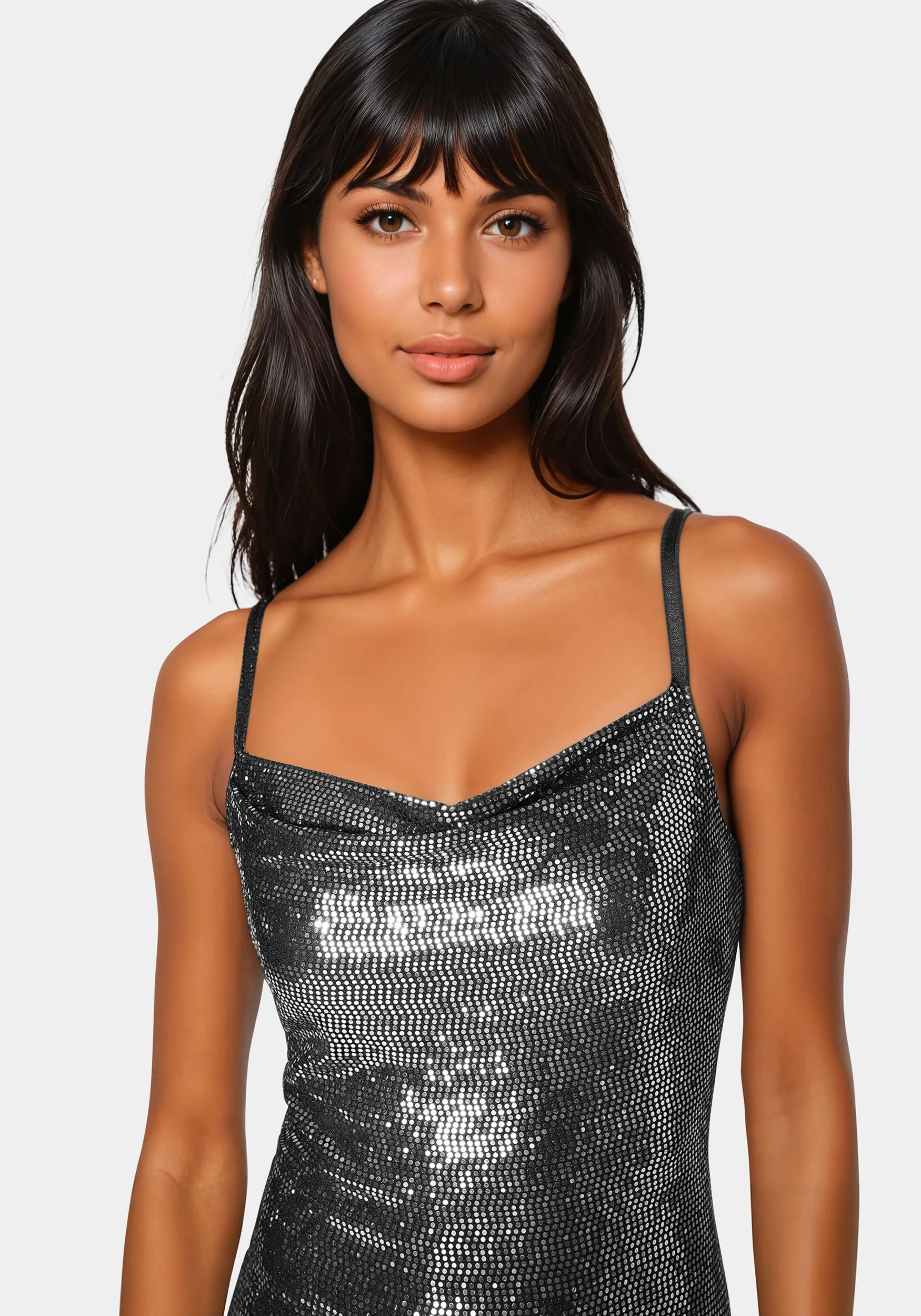 Ombre Sequin Maxi Slip Dress sold by Bebe product image thumbnail 3
