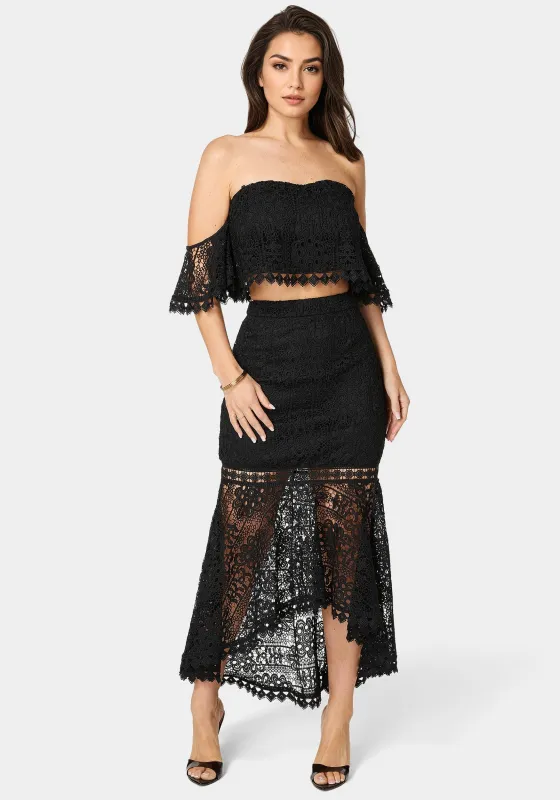 Two Piece Lace Dress sold by Bebe