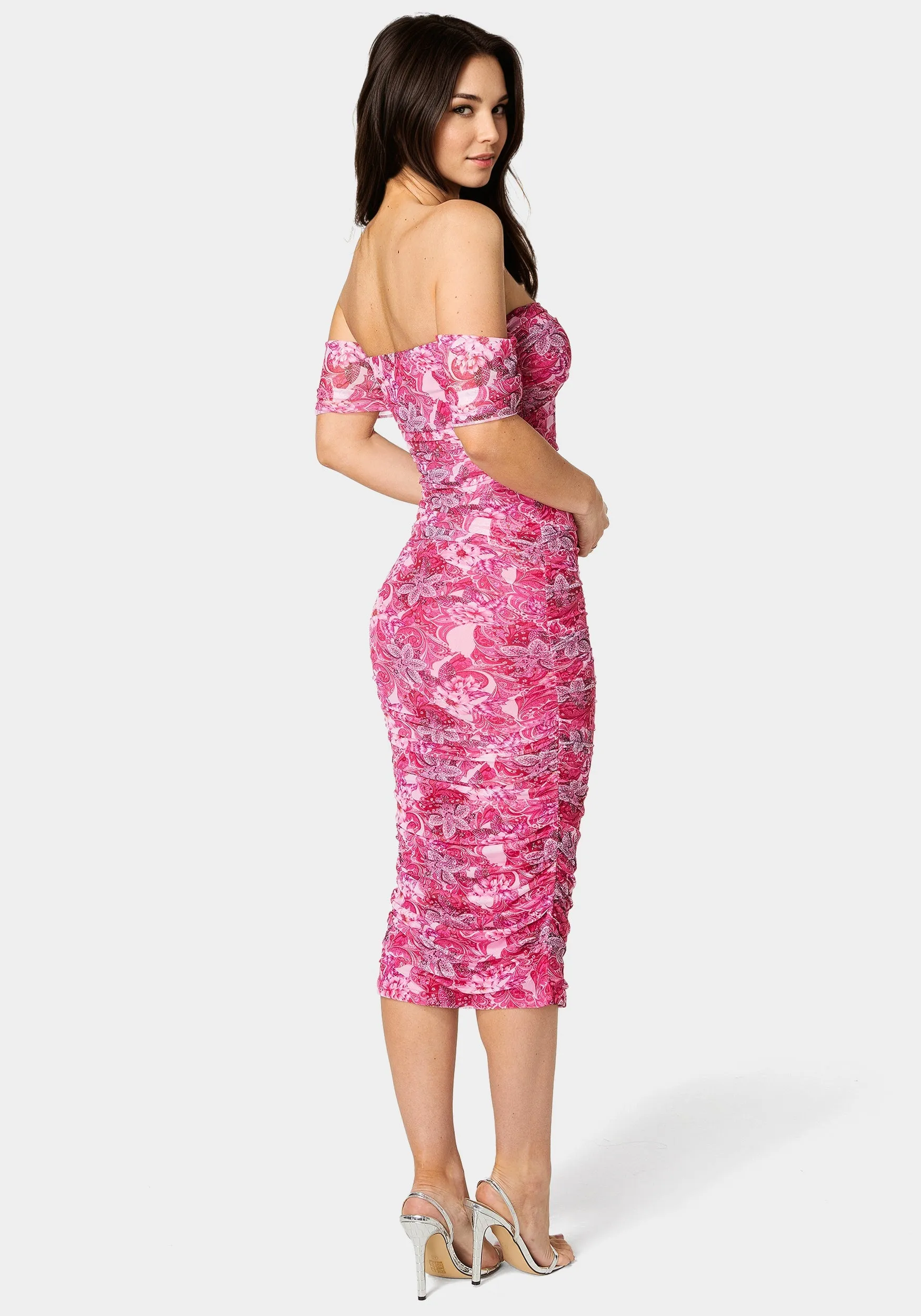 Ruched Midi Dress sold by Bebe product image thumbnail 4