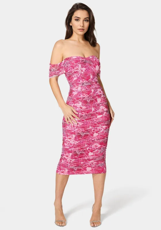 Ruched Midi Dress sold by Bebe