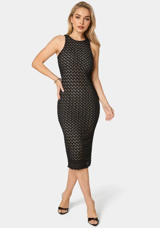 Lace Racerback Midi Dress sold by Bebe